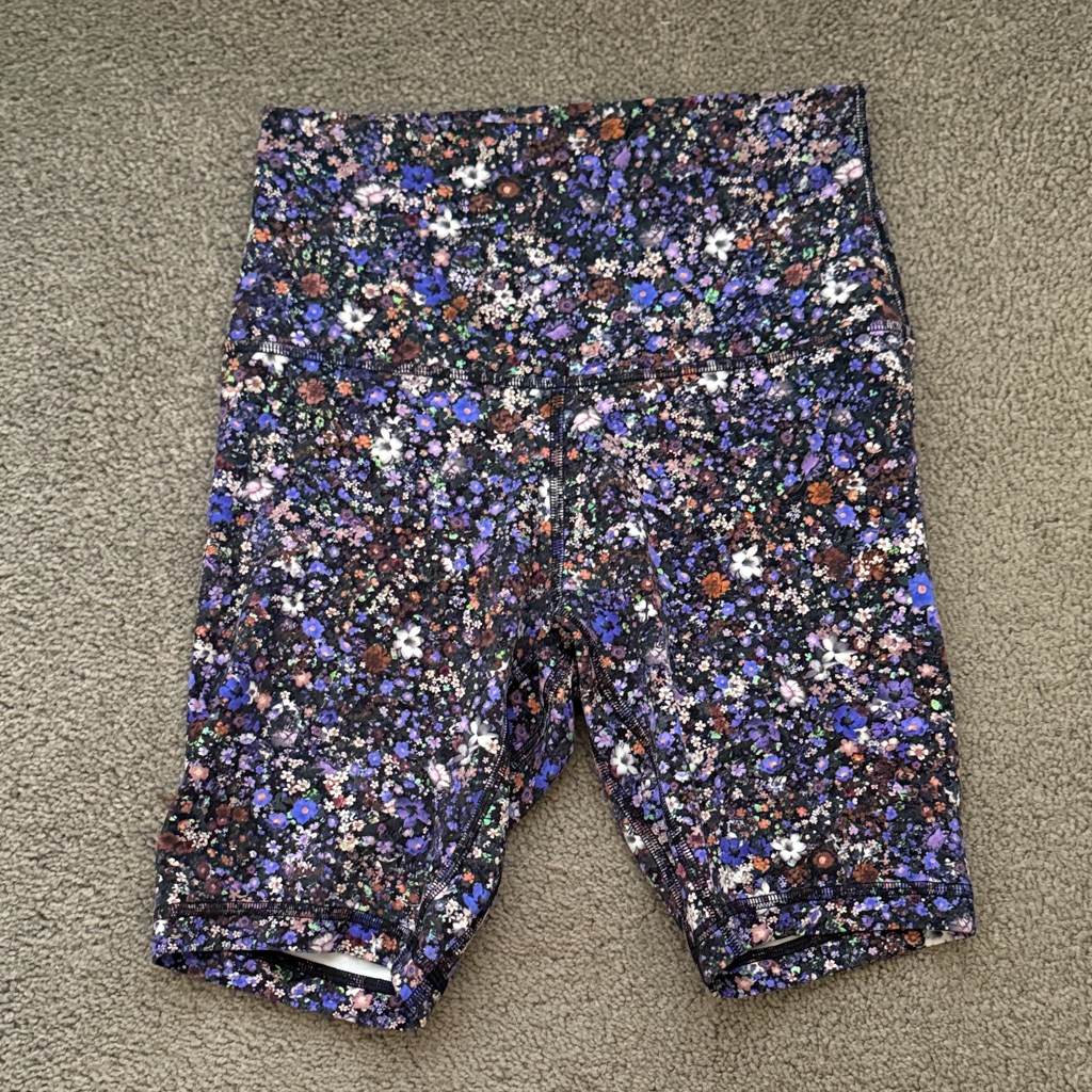 Lululemon Athletica Floral Bike Shorts - Multicolor